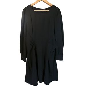 Vero Moda Plus-size Black Dress with gathered detail, cut out on back. Size 18